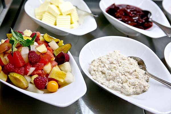 Our breakfast buffet for a good start to the day